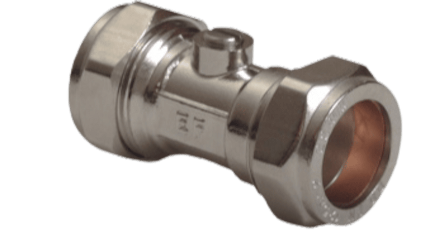 15mm Chrome Isolating Valve