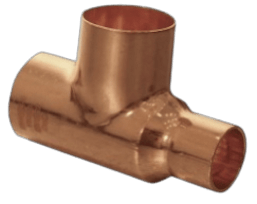 15mm x 10mm x 15mm End Feed One End Reducing Tee