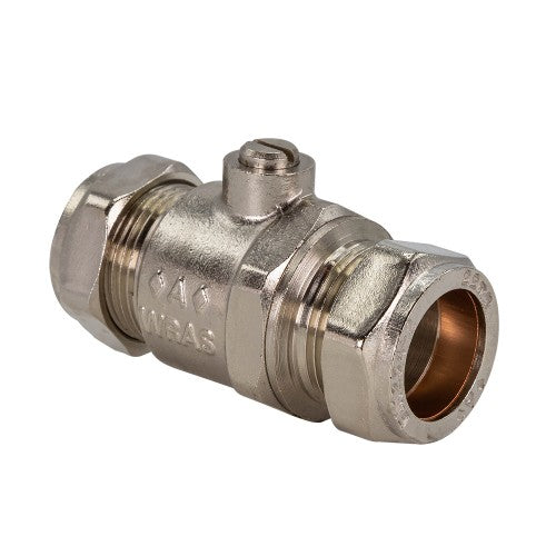 15mm Chrome Full Bore Isolating Valve