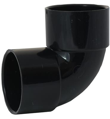 Black Solvent-Weld Waste 90° Knuckle Bend 32mm