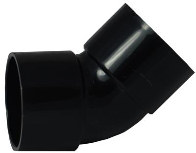Black Solvent-Weld Waste 45° Bend 32mm