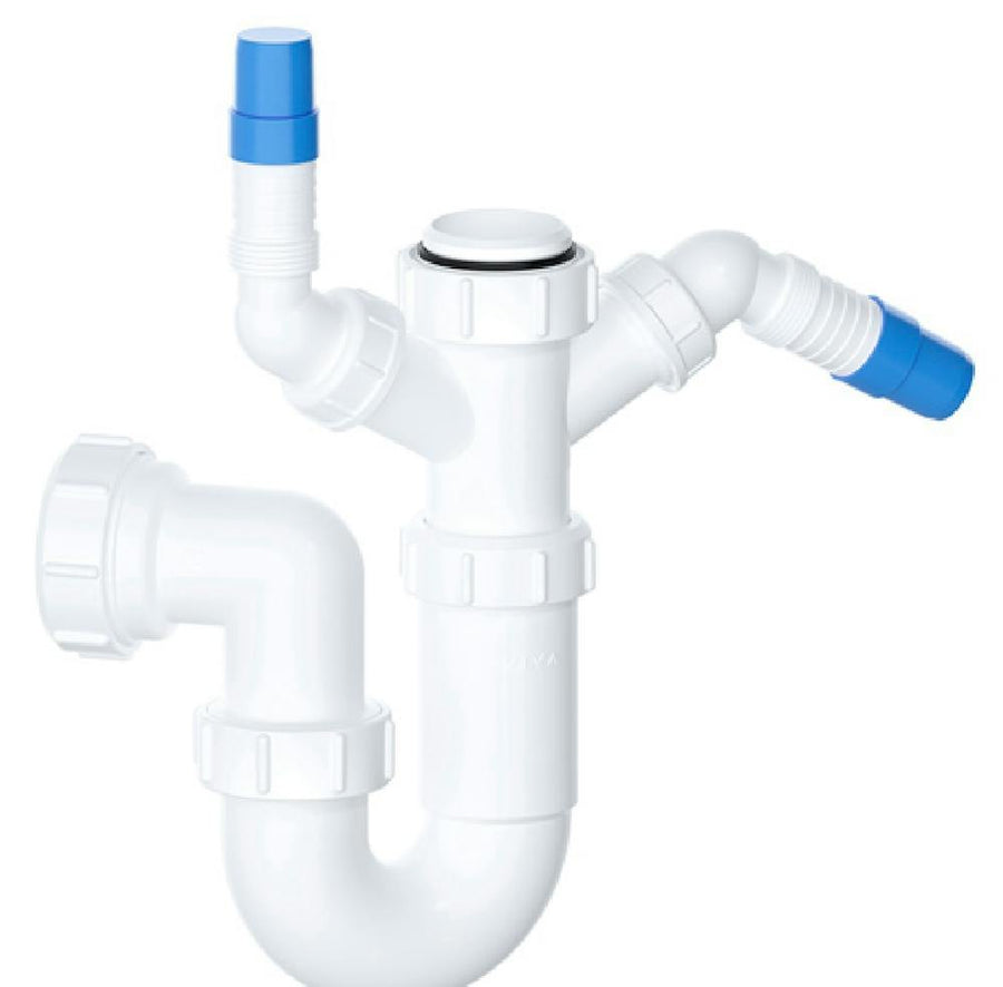 Viva 40mm Sink Trap with Twin 135° Nozzles