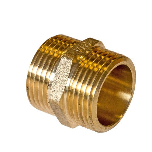 ½-inch BSP Brass Hexagon Nipple
