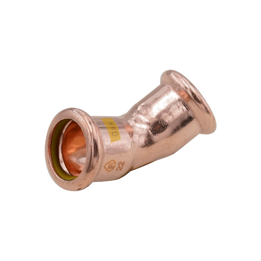 PressFit Gas 45° Elbow 22mm × 22mm