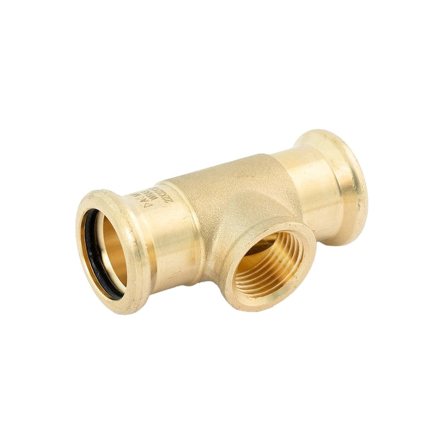 PressFit Water Female Tee 15mm × 1/2″ × 15mm