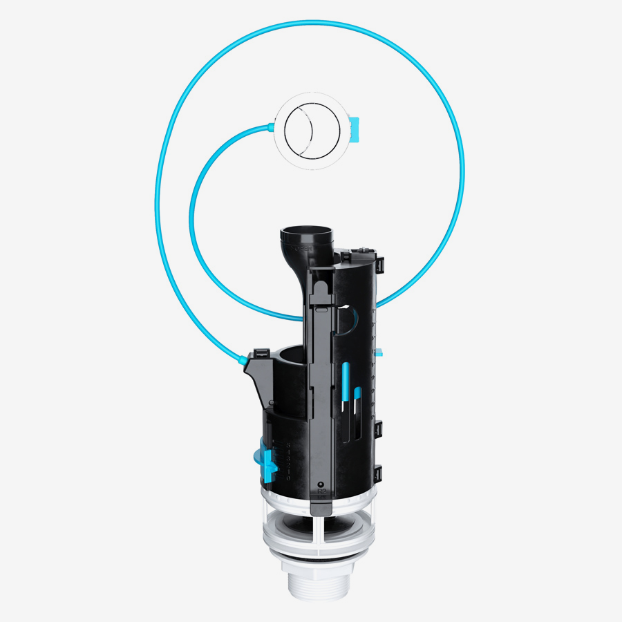 Viva Skylo Dual Flush Valve – Long Cable