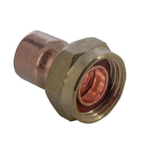 15mm x 1/2" End Feed Straight Tap Connector