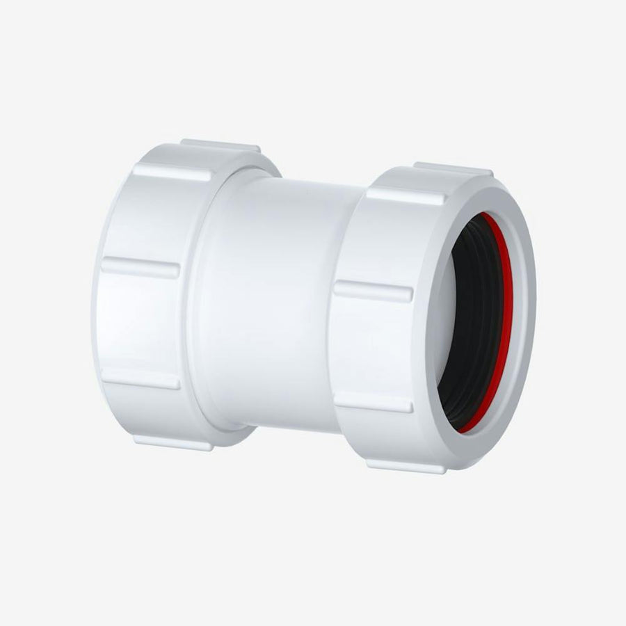 40mm Compression Waste Straight Coupler