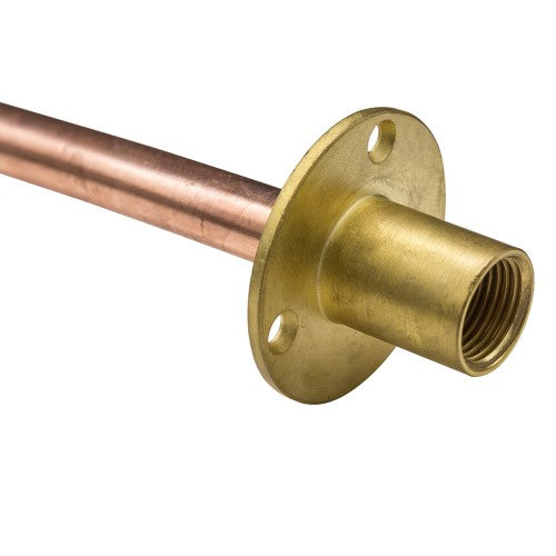 1/2" Wall Plate c/w 15mm Copper Tail x 350mm