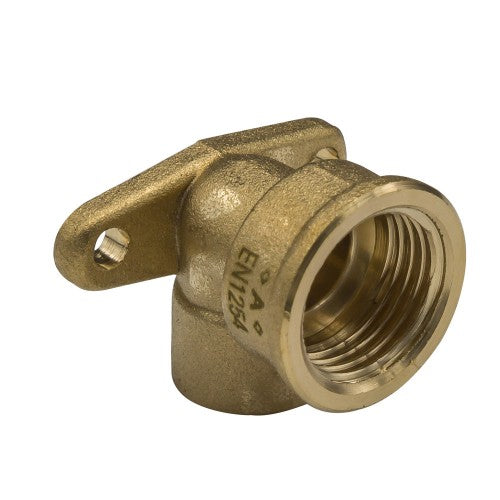 15mm x 1/2" End Feed Wall Plate Elbow