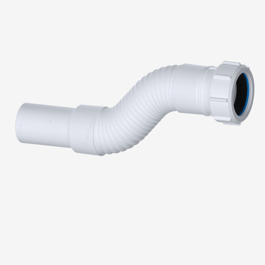 Viva 32mm Flexible Waste Fitting – Compression × Plain Spigot